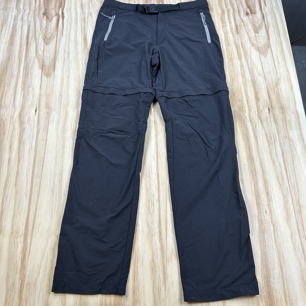 Lafuma Men's 32x34 Black Convertible Hiking Pants Belted Outdoor Trekking